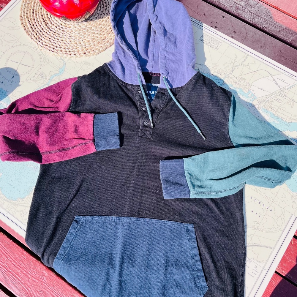 Kolby Retro Colour Block Hoodie